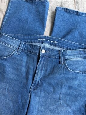 Old Navy Women's Medium Blue Bootcut Stretch Jeans 12 Tall